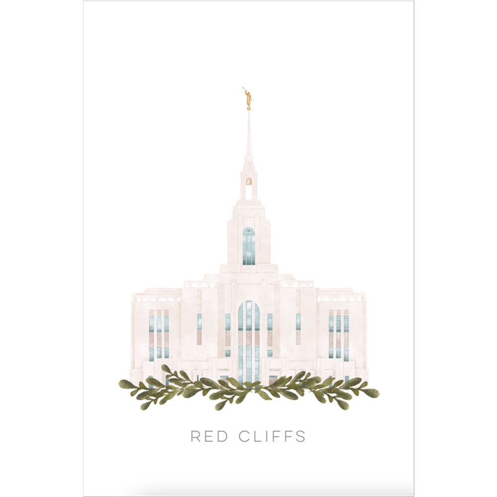 Red Cliffs Utah Temple (11x13 Framed Art), , large image number 2