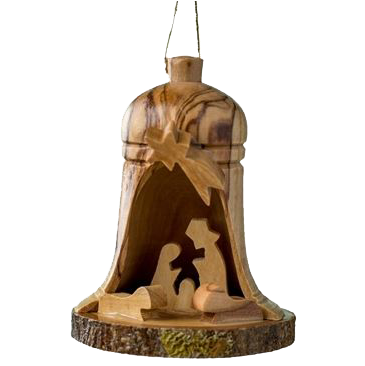 3-D Bell Nativity Ornament
