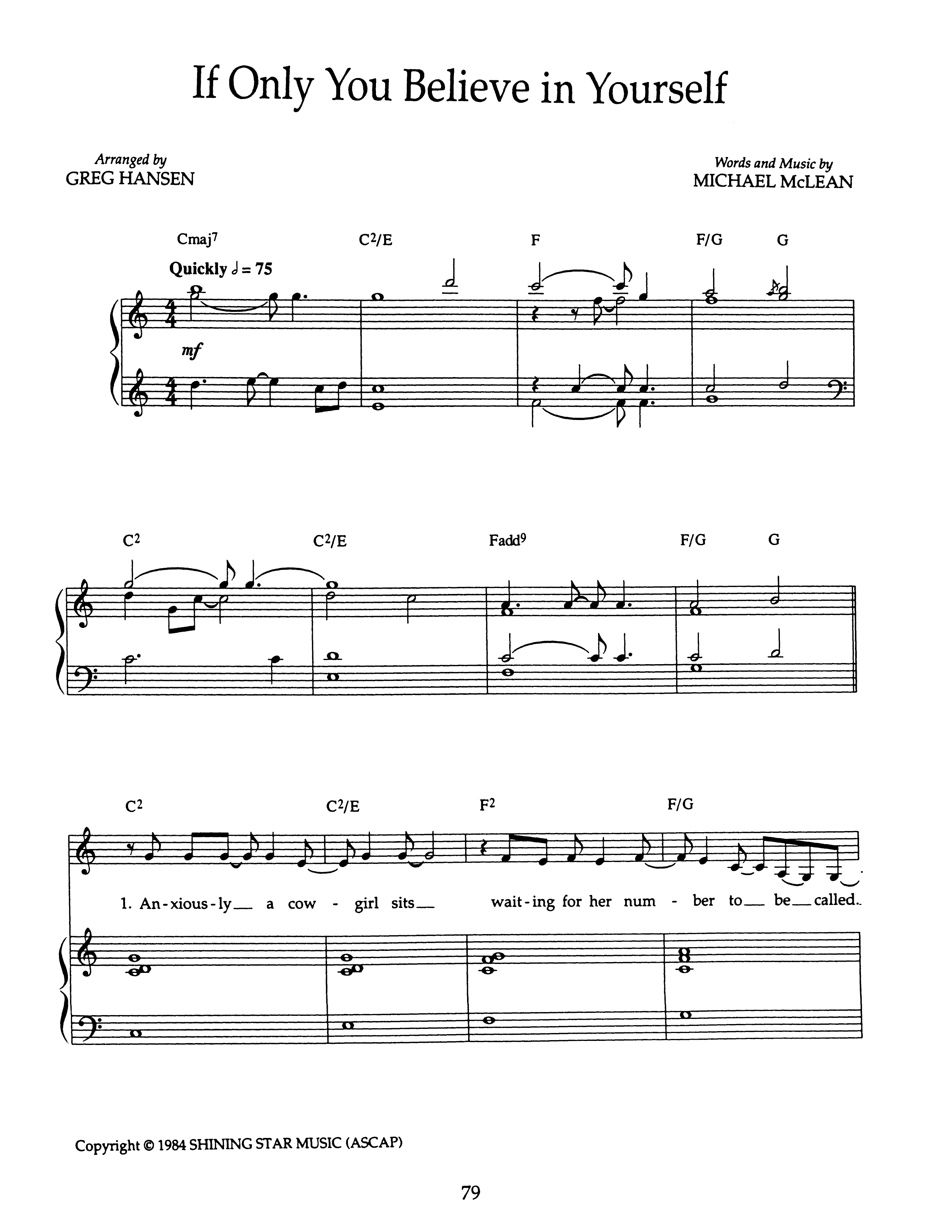 If Only You Believe in Yourself