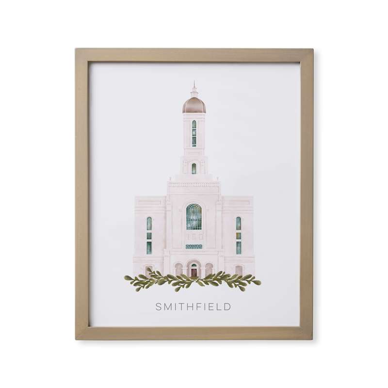 Smithfield Utah Temple (18x22 Framed Paper Print)