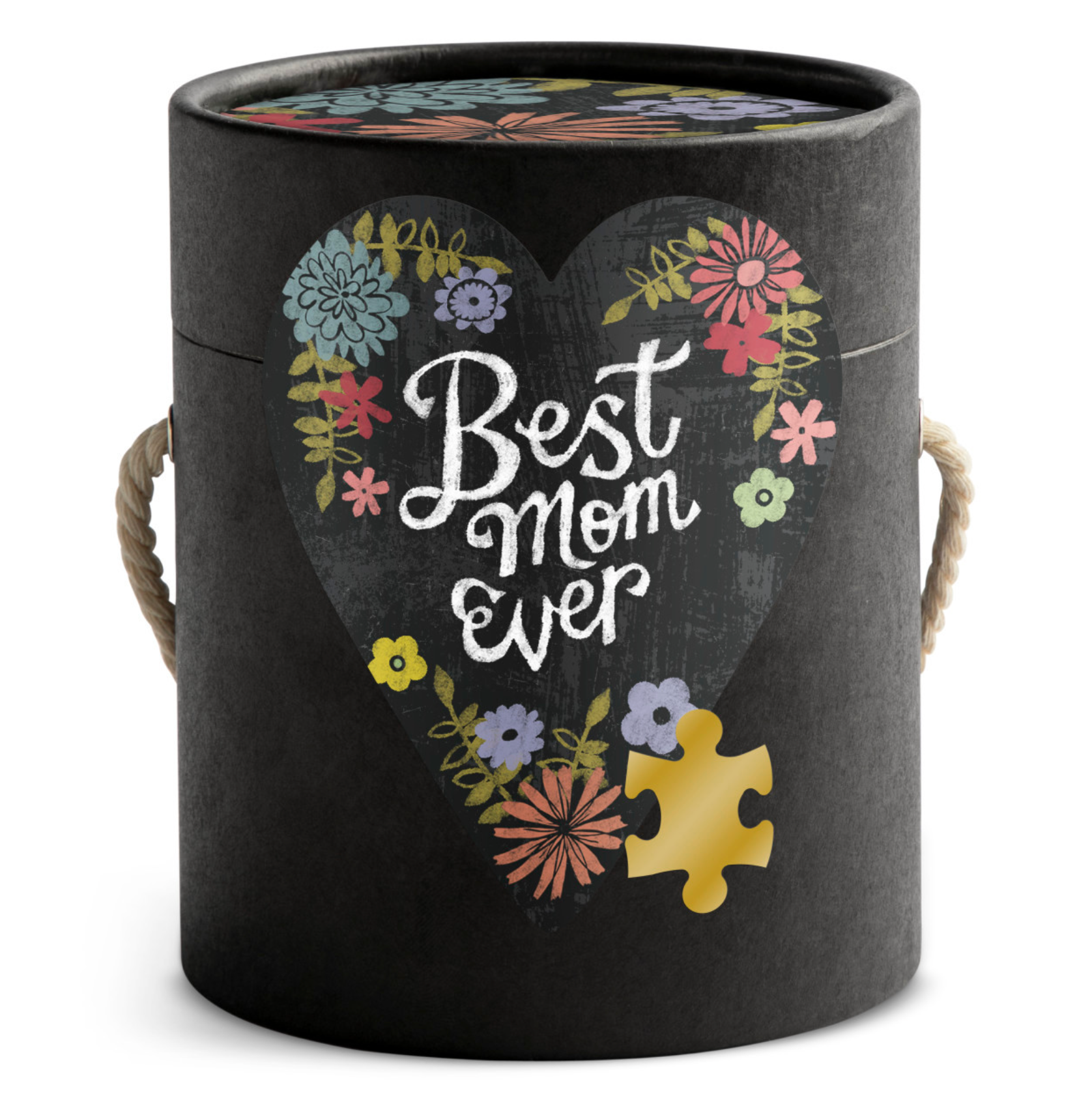 Best Mom Ever Heart 100 Piece Puzzle