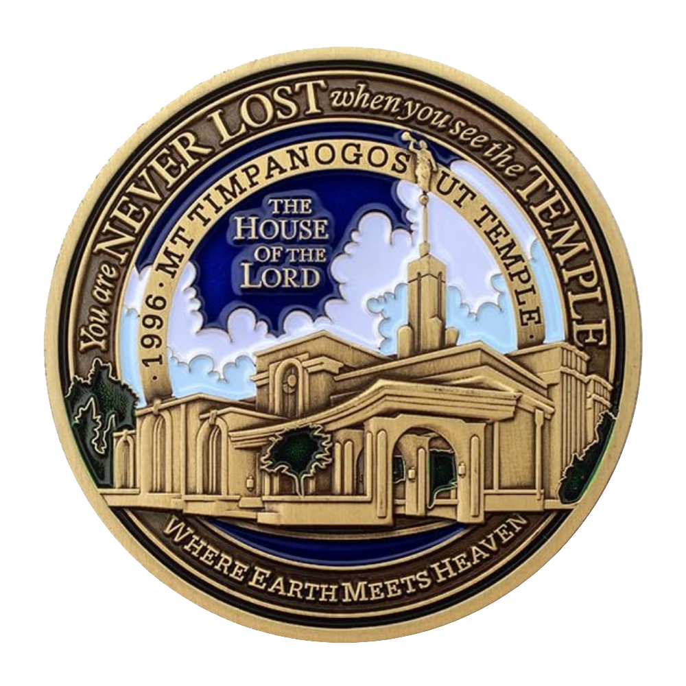 Mt. Timpanogos Utah Temple Medallion Coin