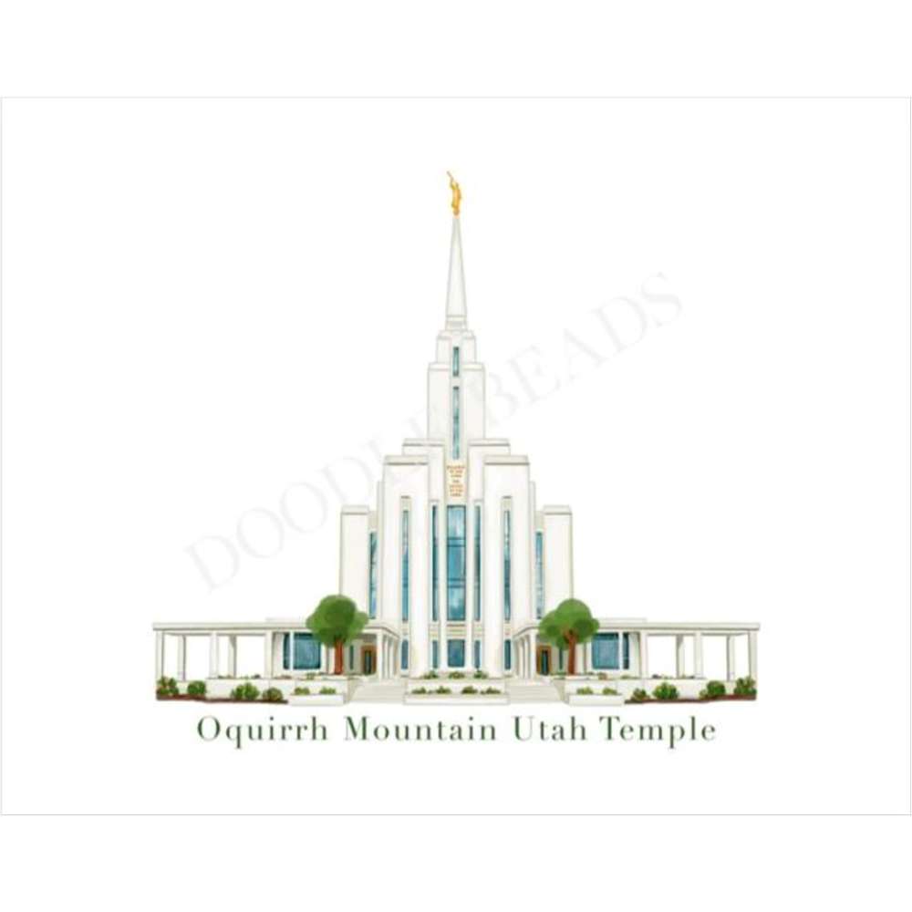 Oquirrh Mountain Utah Temple Print