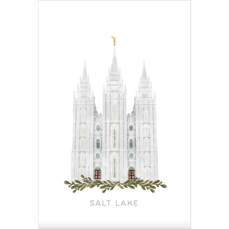 Salt Lake City Utah Temple (11x13 Framed Art), , large image number 2