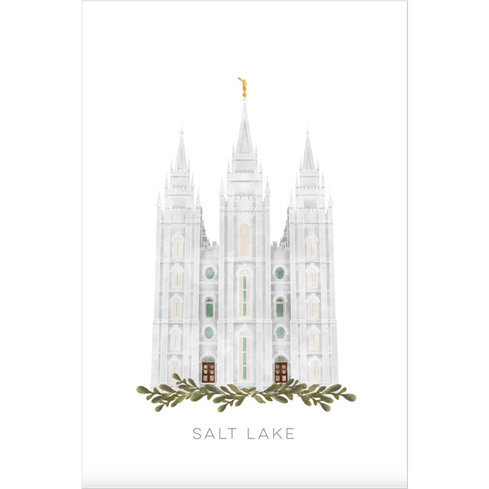Salt Lake City Utah Temple (11x13 Framed Art), , large image number 2