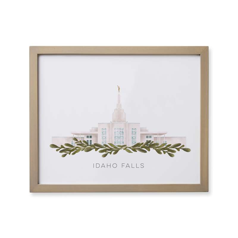 Idaho Falls Idaho Temple (18x22 Framed Paper Print), , large image number 0