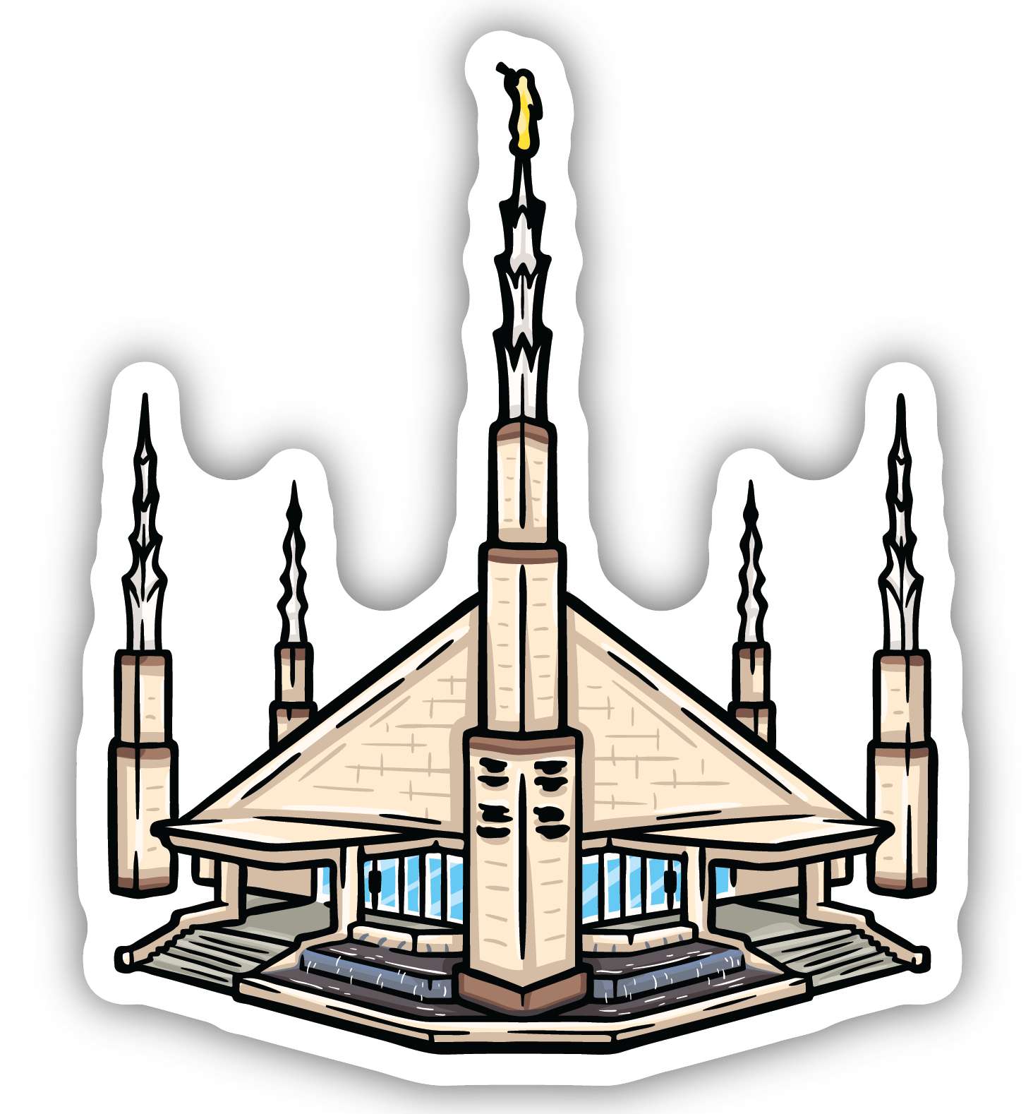 Sticker Dallas Temple
