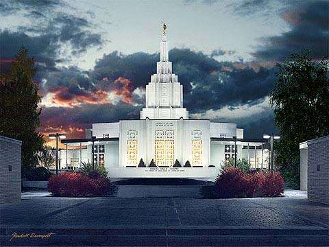 Idaho Falls Temple: Come Unto Me - 3x4 Print, , large image number 0