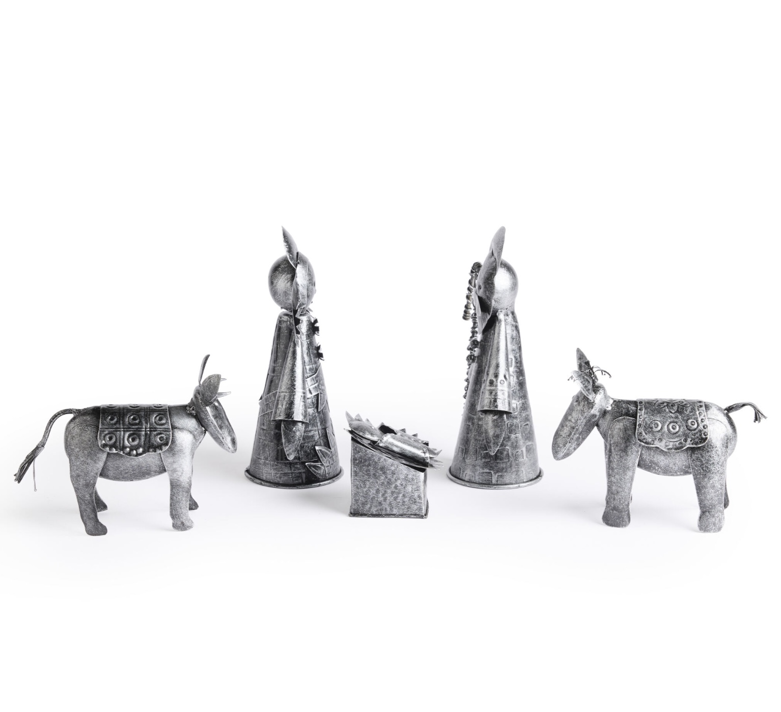 Indonesia Hand-Cut Iron Nativity, , large