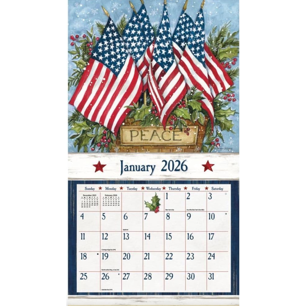 2026 Old Glory Wall Calendar, , large