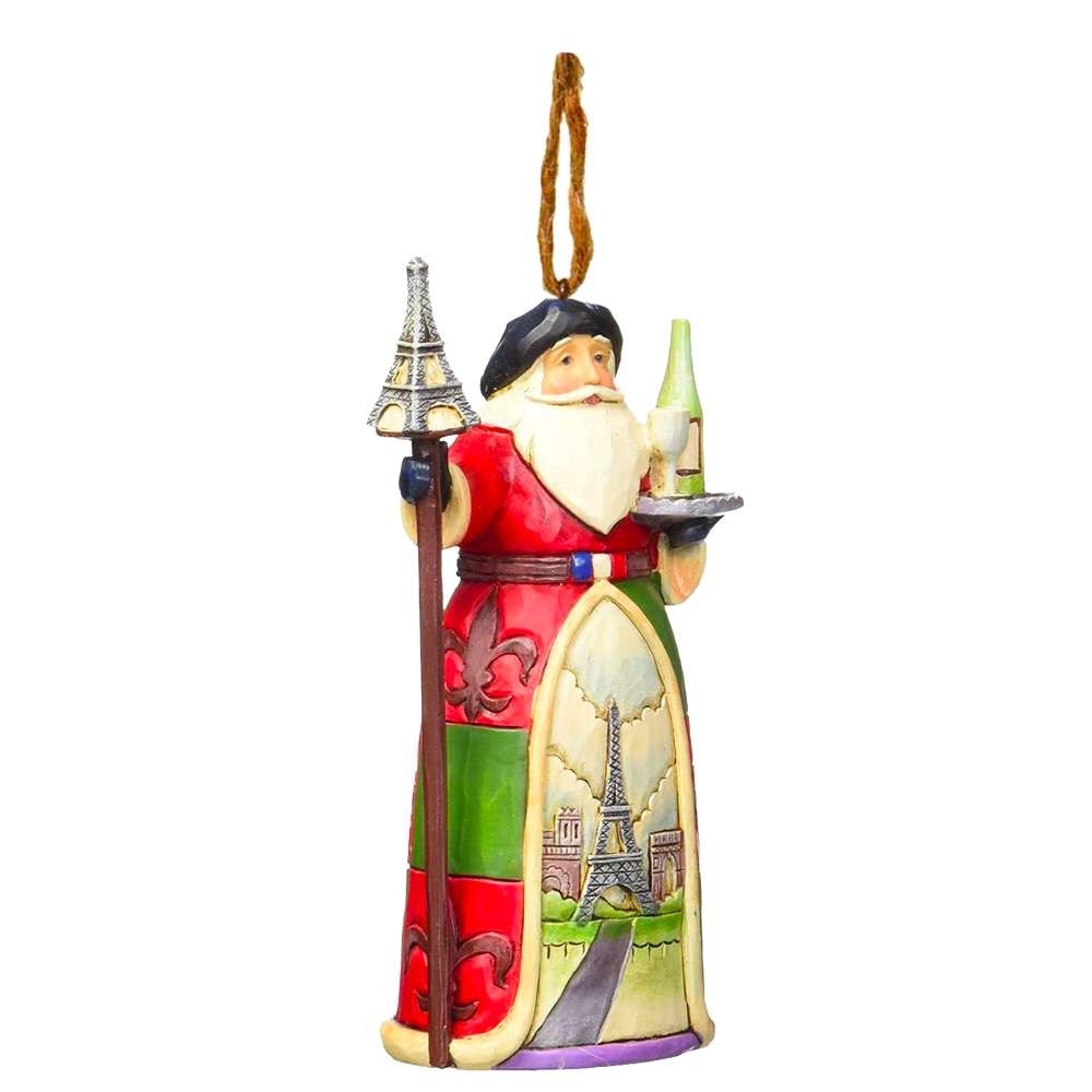 French Santa Ornament