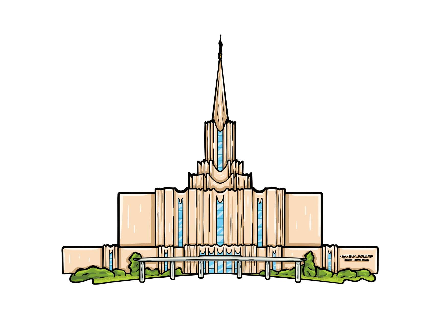 Jordan River Temple Sticker