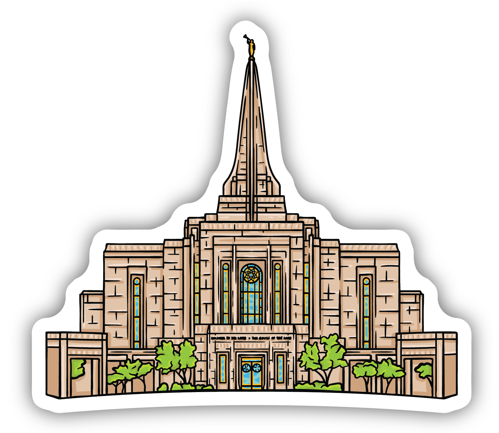 Sticker Gilbert Temple