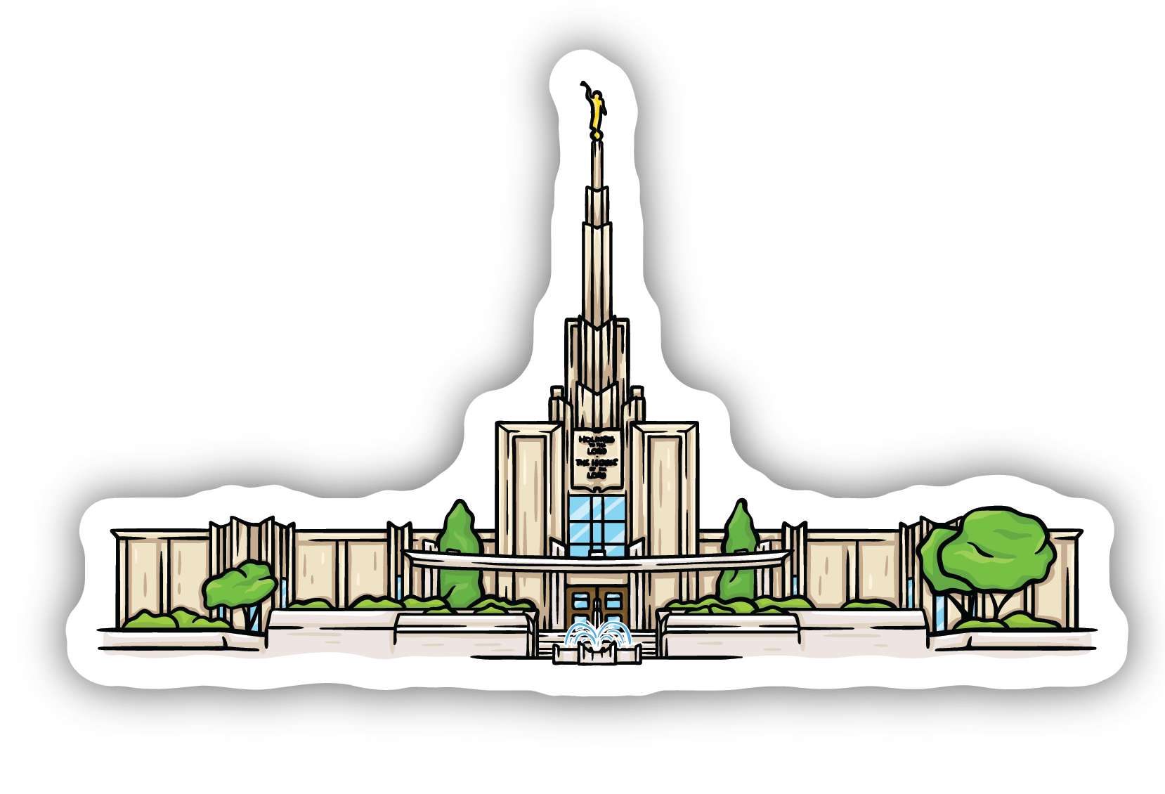 Sticker Denver Temple