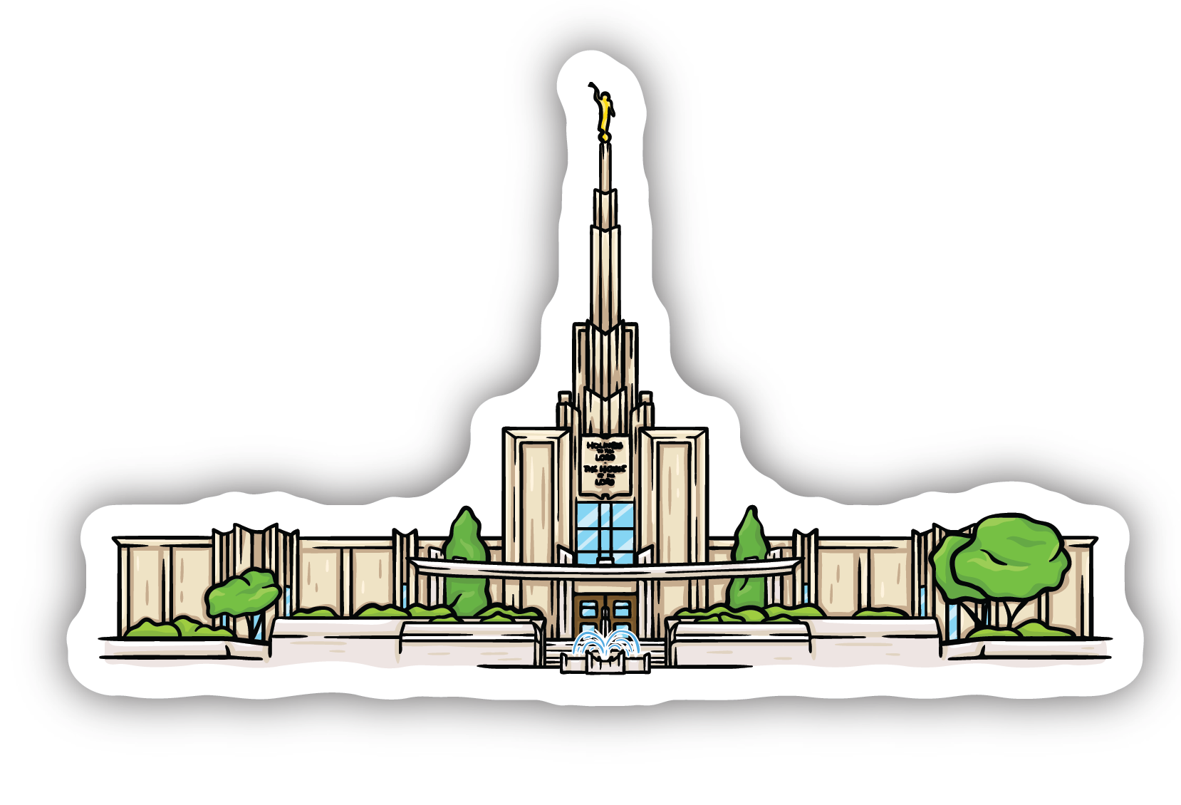 Sticker Denver Temple, , large image number 0