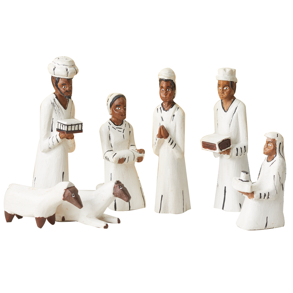 Mozambican Wood Nativity, , large image number 1