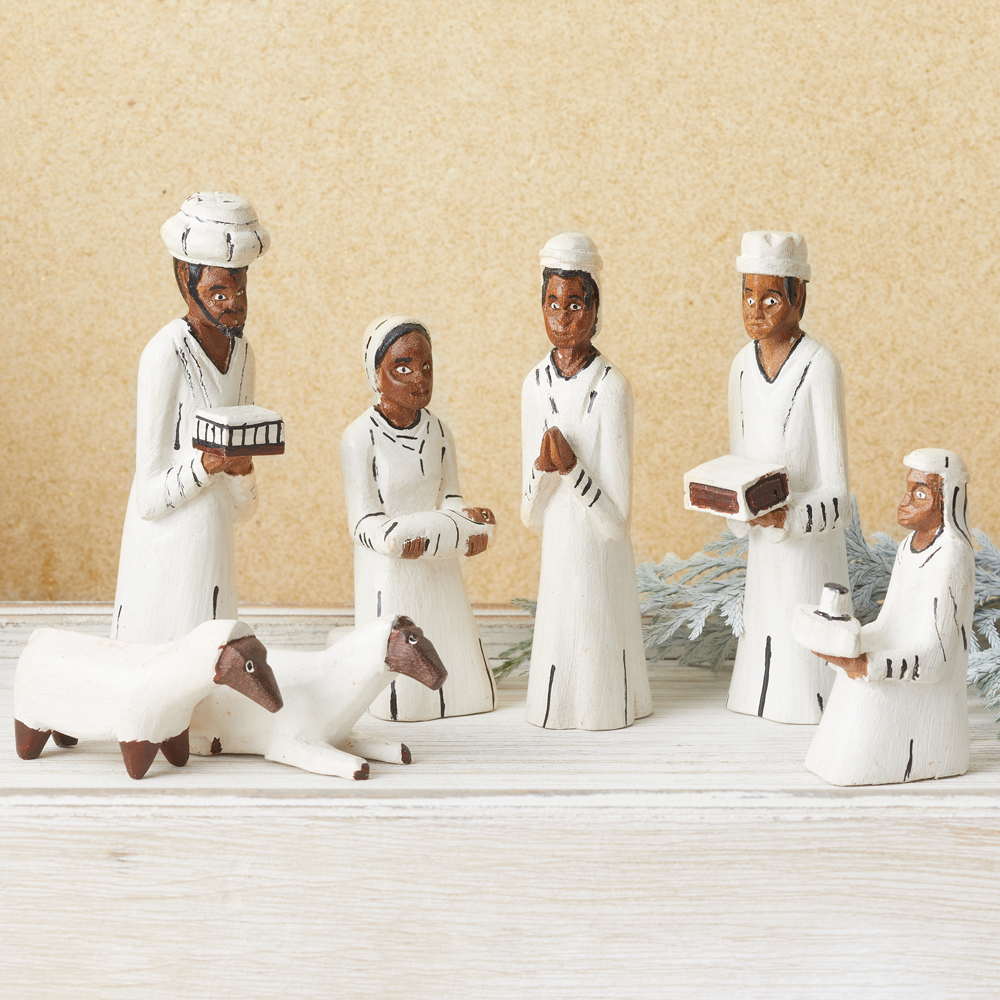Mozambican Wood Nativity, , large image number 2