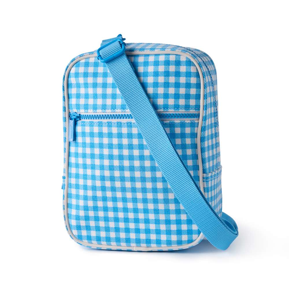 Tote Reg Navy Plaid Crossbody, , large image number 0