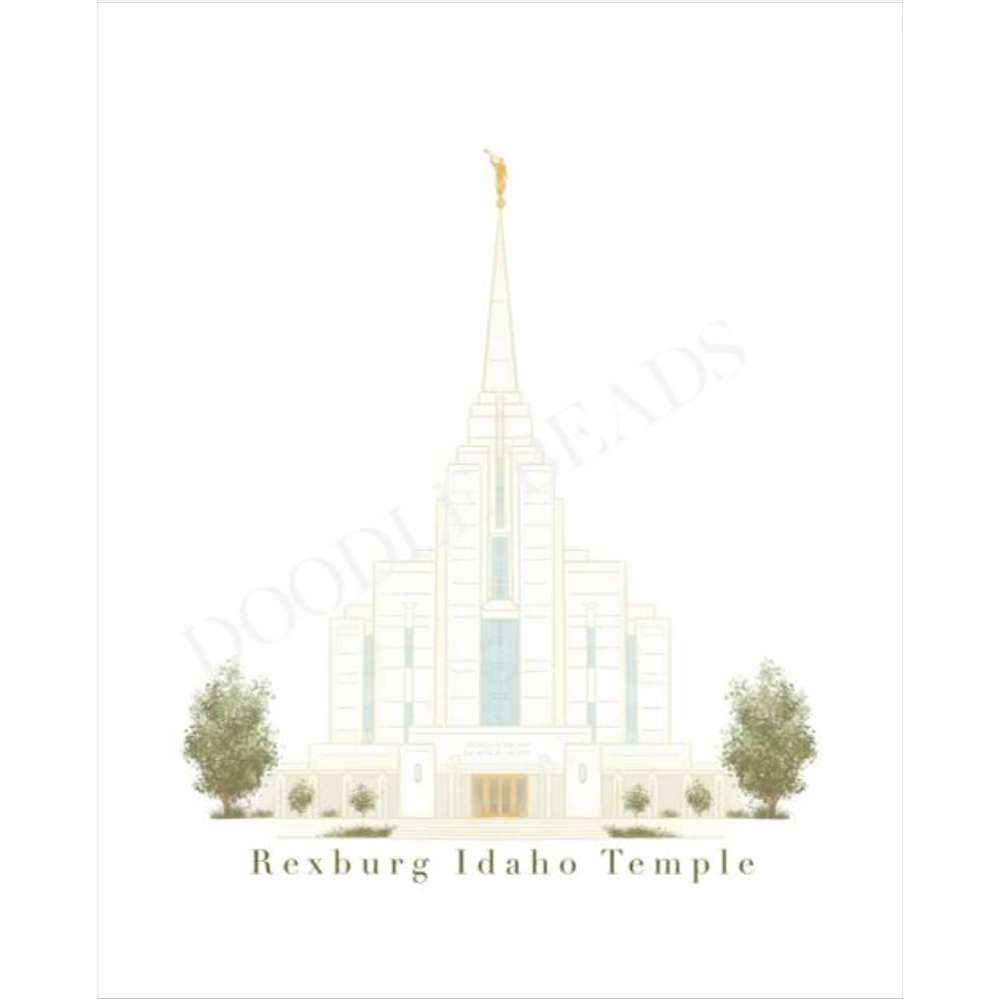 Rexburg Idaho Temple Print