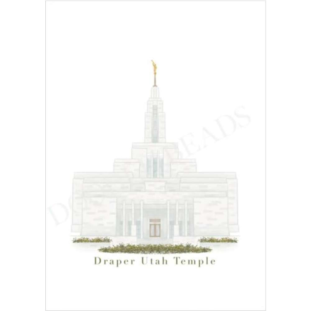 Draper Utah Temple Print