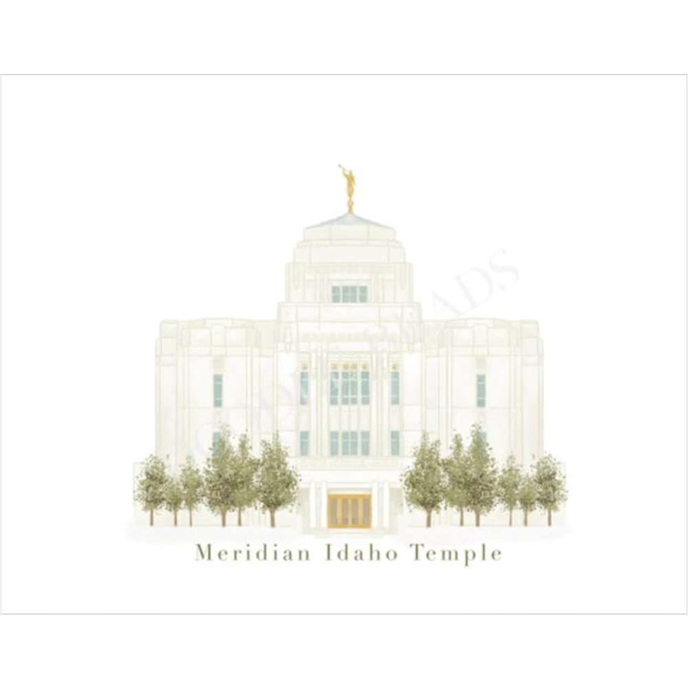 Meridian Idaho Temple Print