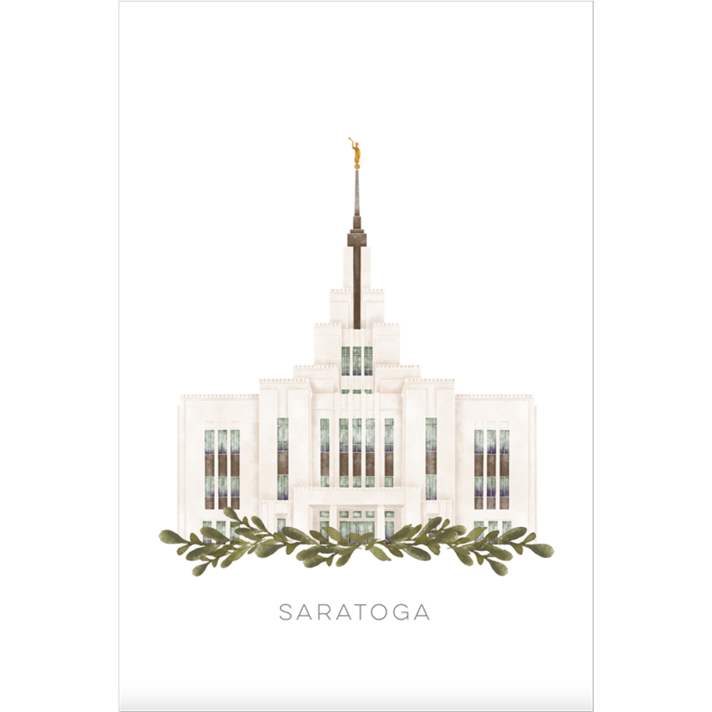 Saratoga Utah Temple (11x13 Framed Art), , large image number 2