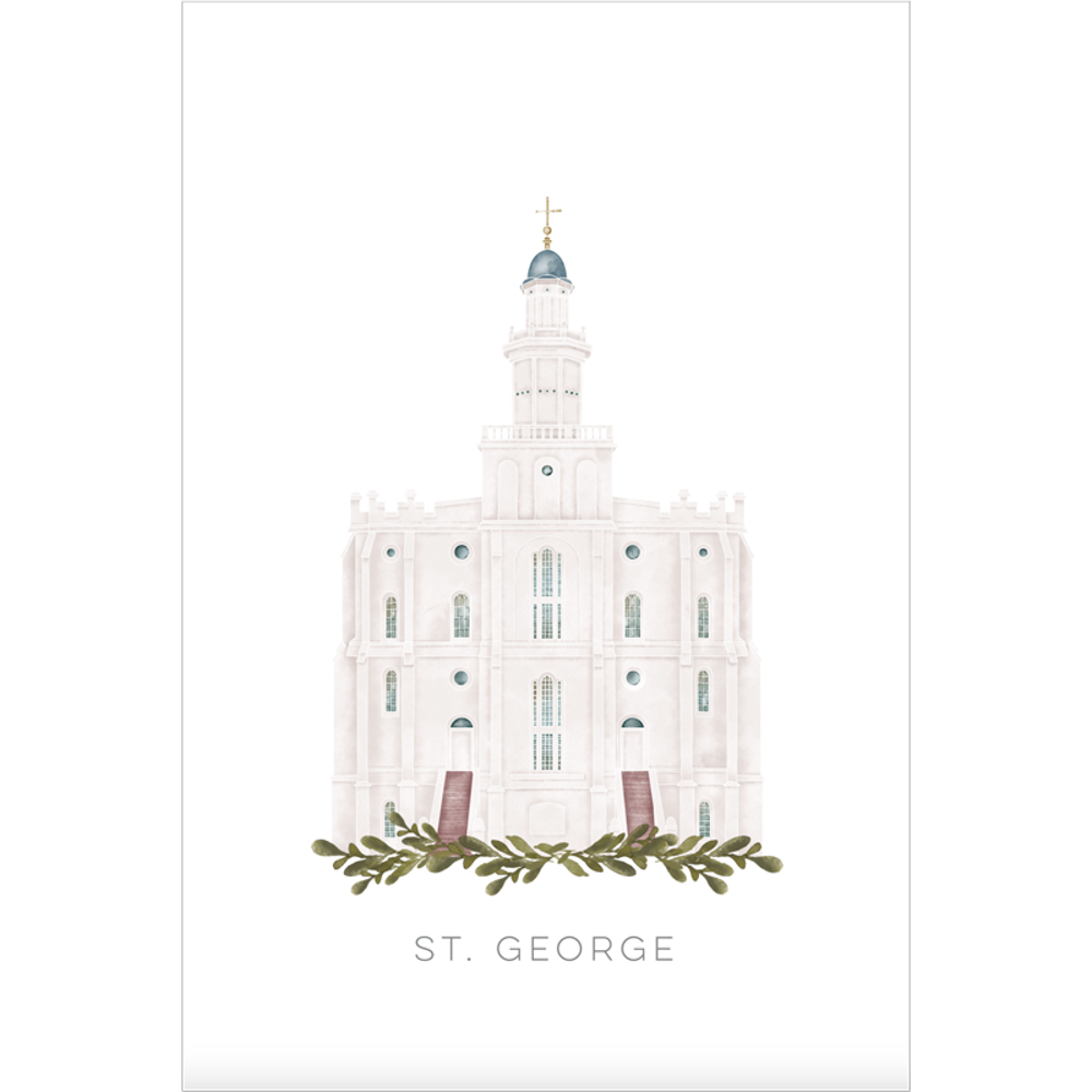 St. George Utah Temple (11x13 Framed Art), , large image number 2