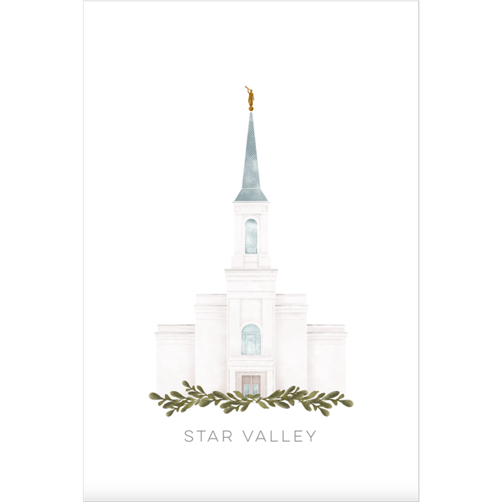 Star Valley Wyoming Temple (11x13 Framed Art), , large image number 1