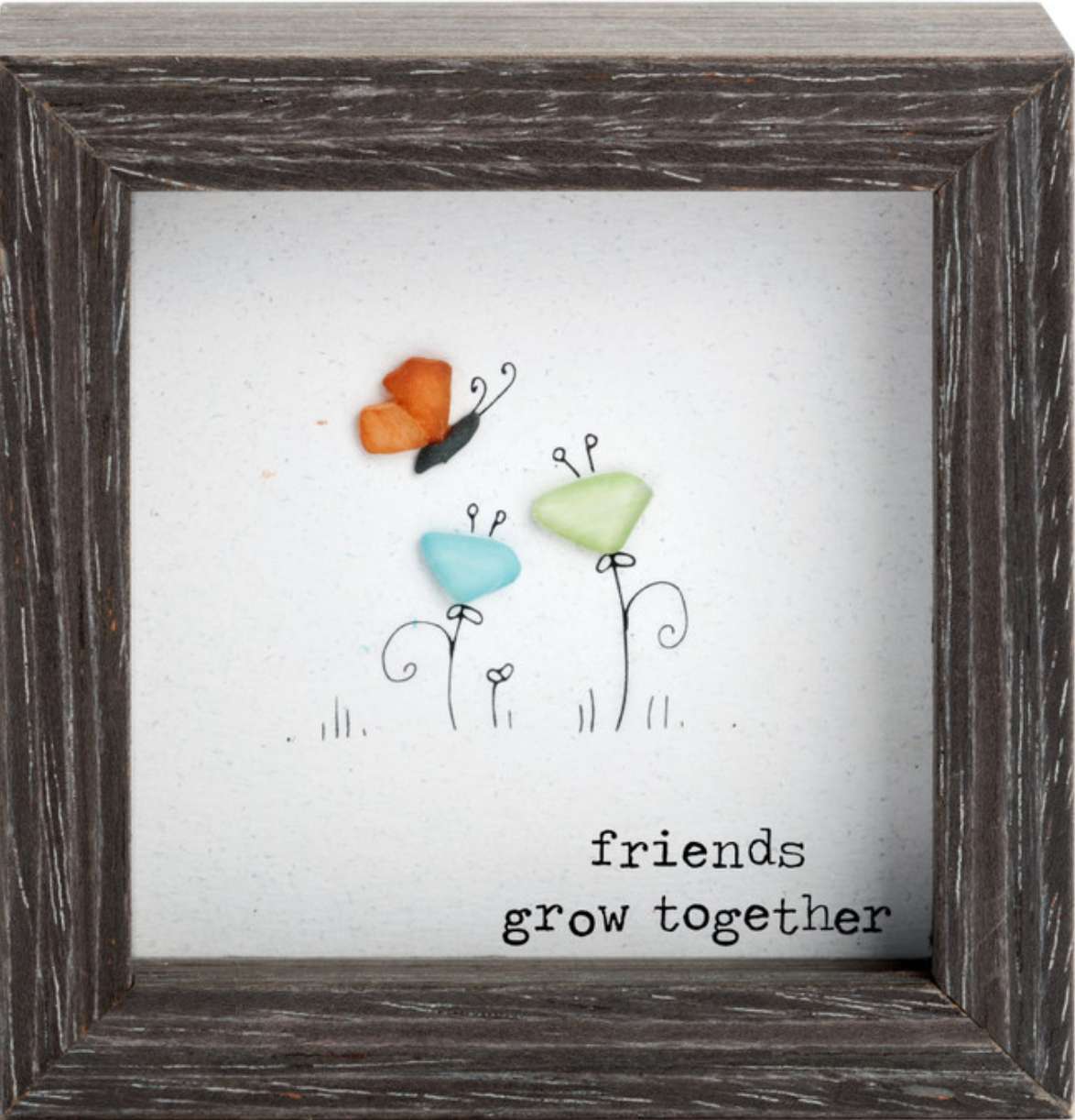 Friends Grow Together Shadow Box