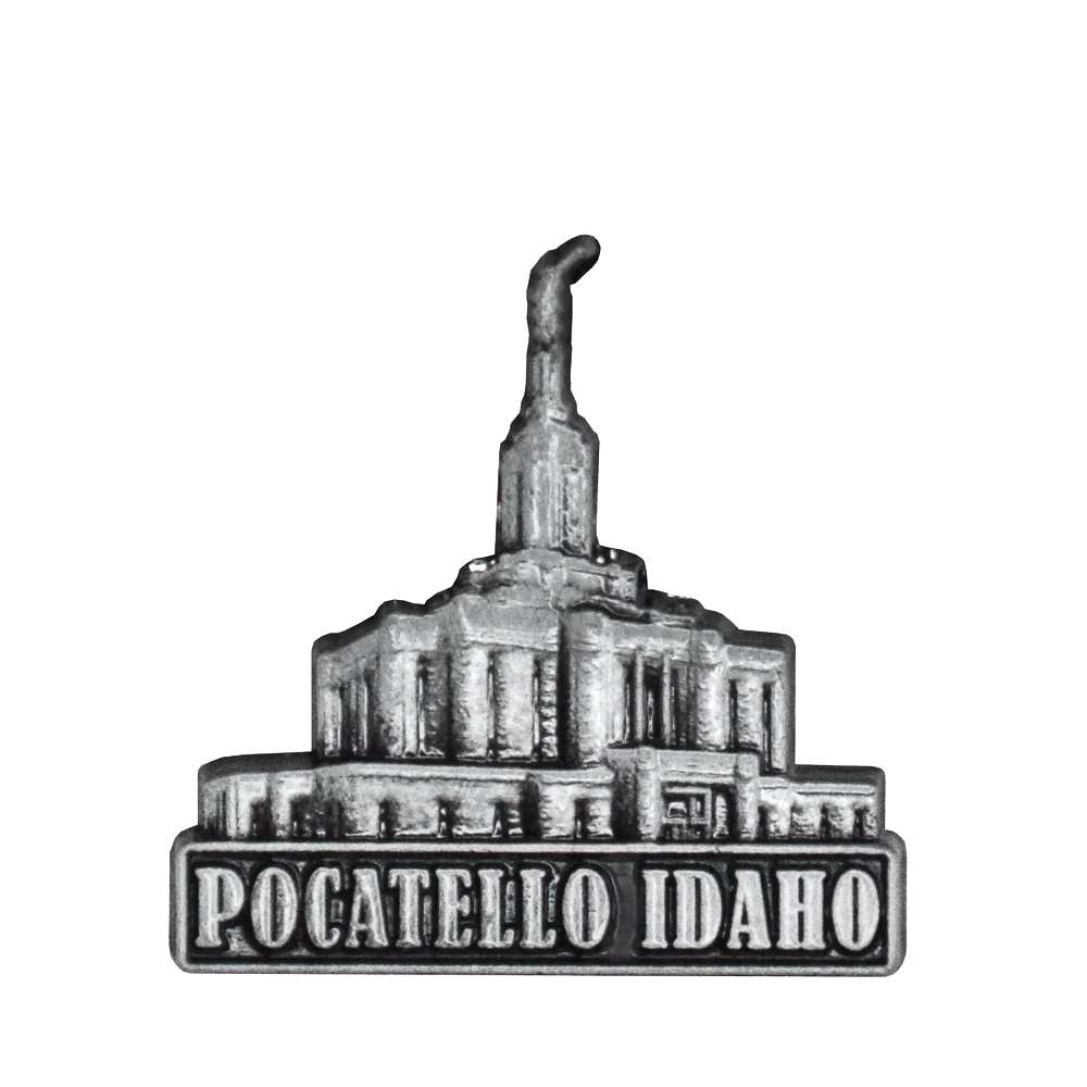 Pocatello Temple Silver Pin