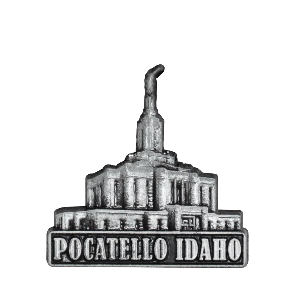 Pocatello Temple Silver Pin