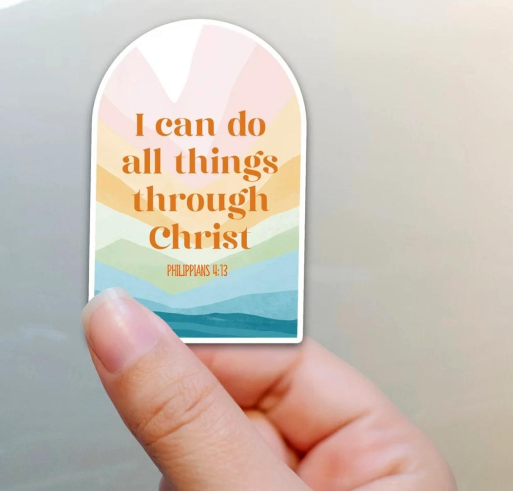 I Can Do All Things 2023 Youth Theme Arch Sticker