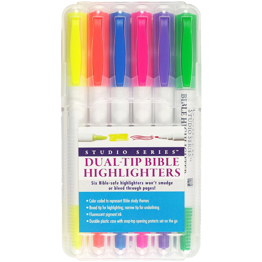 Bible Dual Tip Bible Highlighters Set Of 6