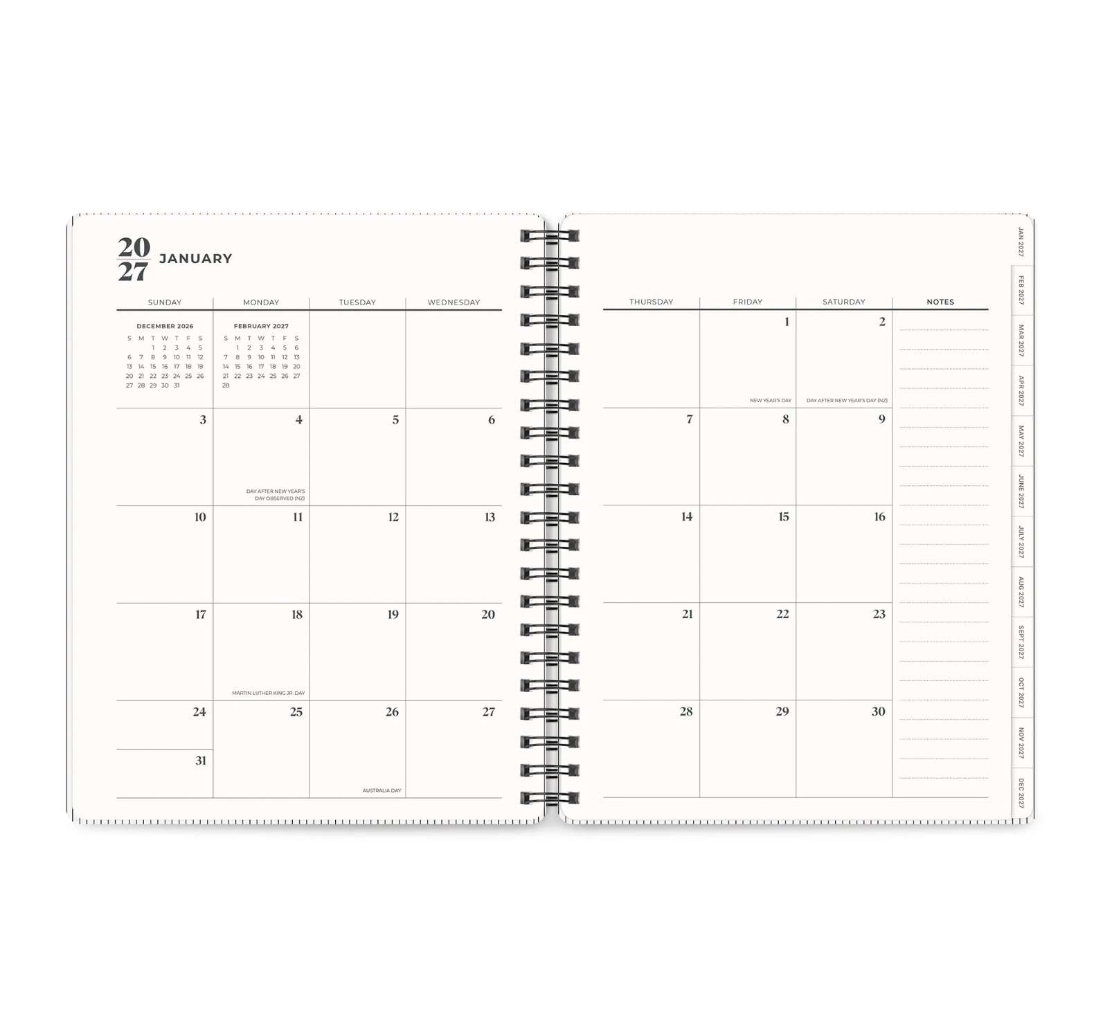 2027 Midnight Black Baxter 17-Month Planner , , large image number 3