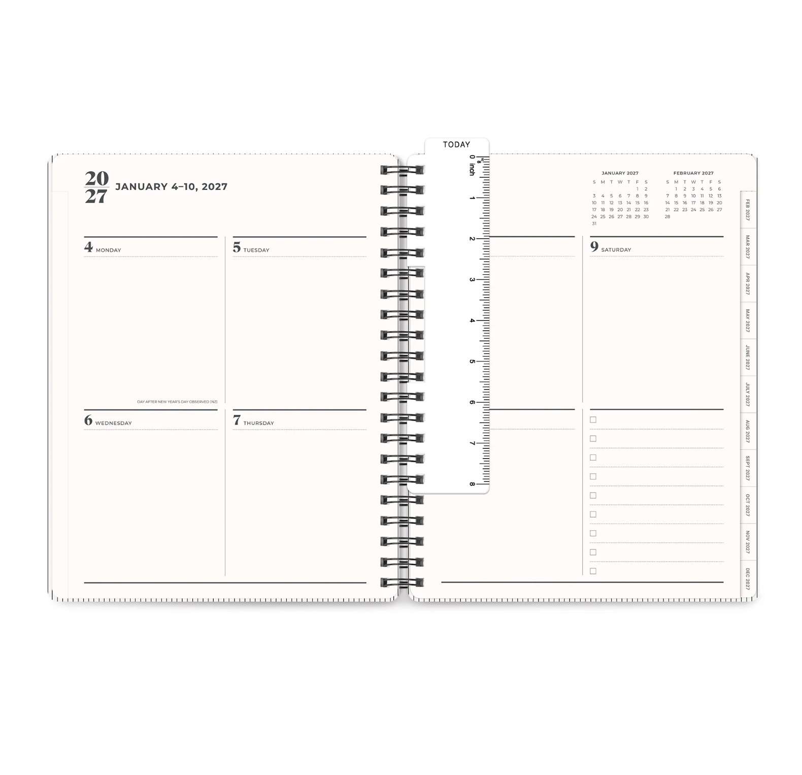 2027 Midnight Black Baxter 17-Month Planner , , large image number 4