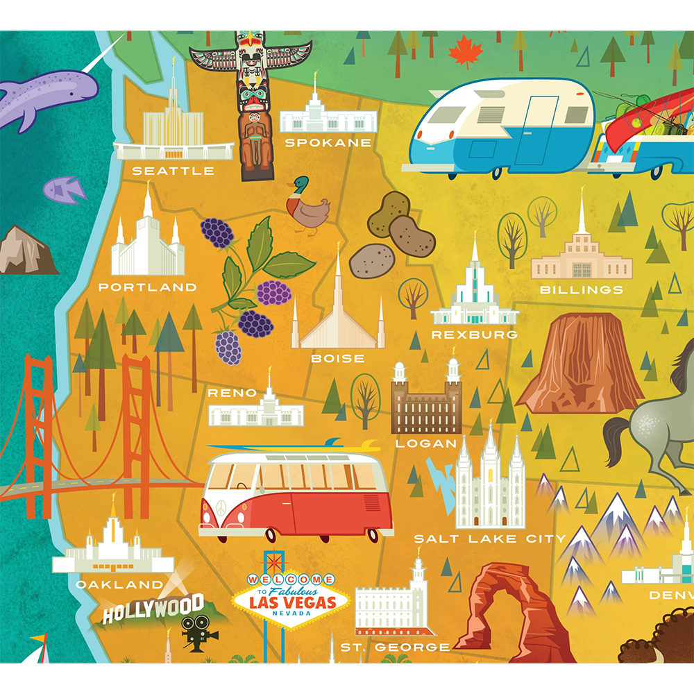 Temples of the United States 1000 Piece Puzzle, , large image number 2