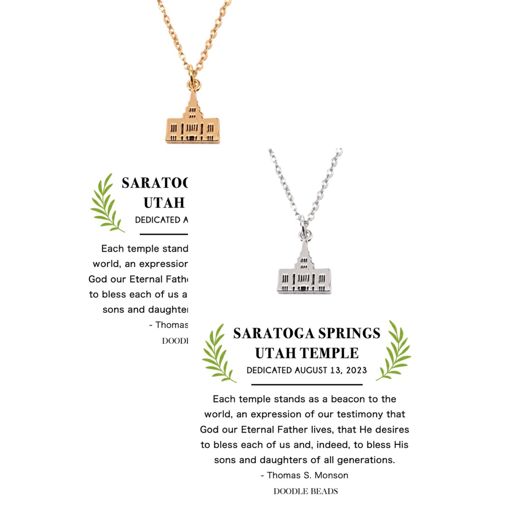 Saratoga Springs Temple Necklace,  Saratoga Springs Temple Necklace