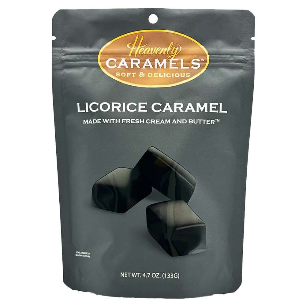 Licorice Caramels Bag, , large image number 0
