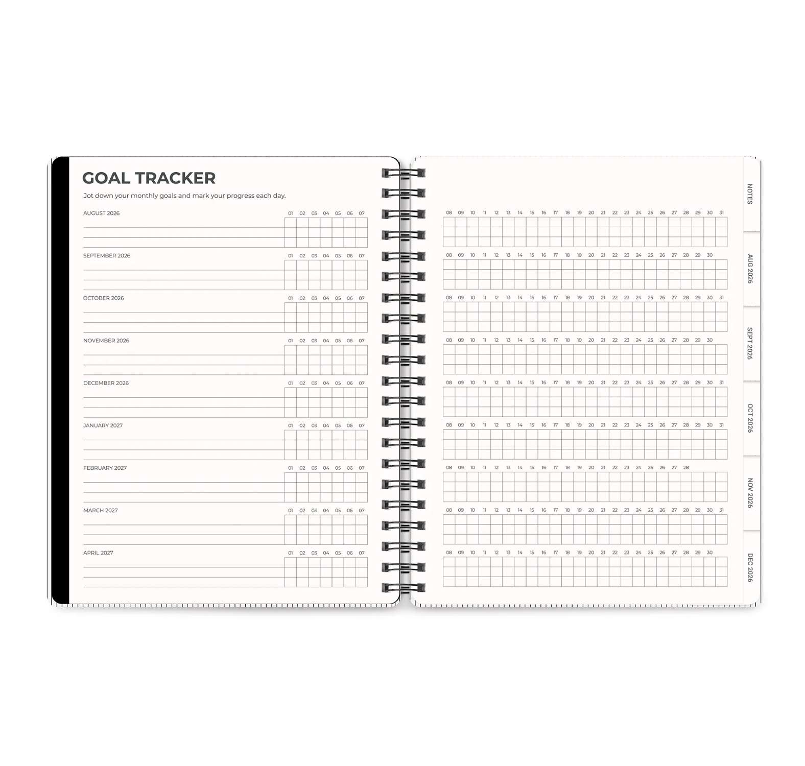 2027 Midnight Black Baxter 17-Month Planner , , large image number 6