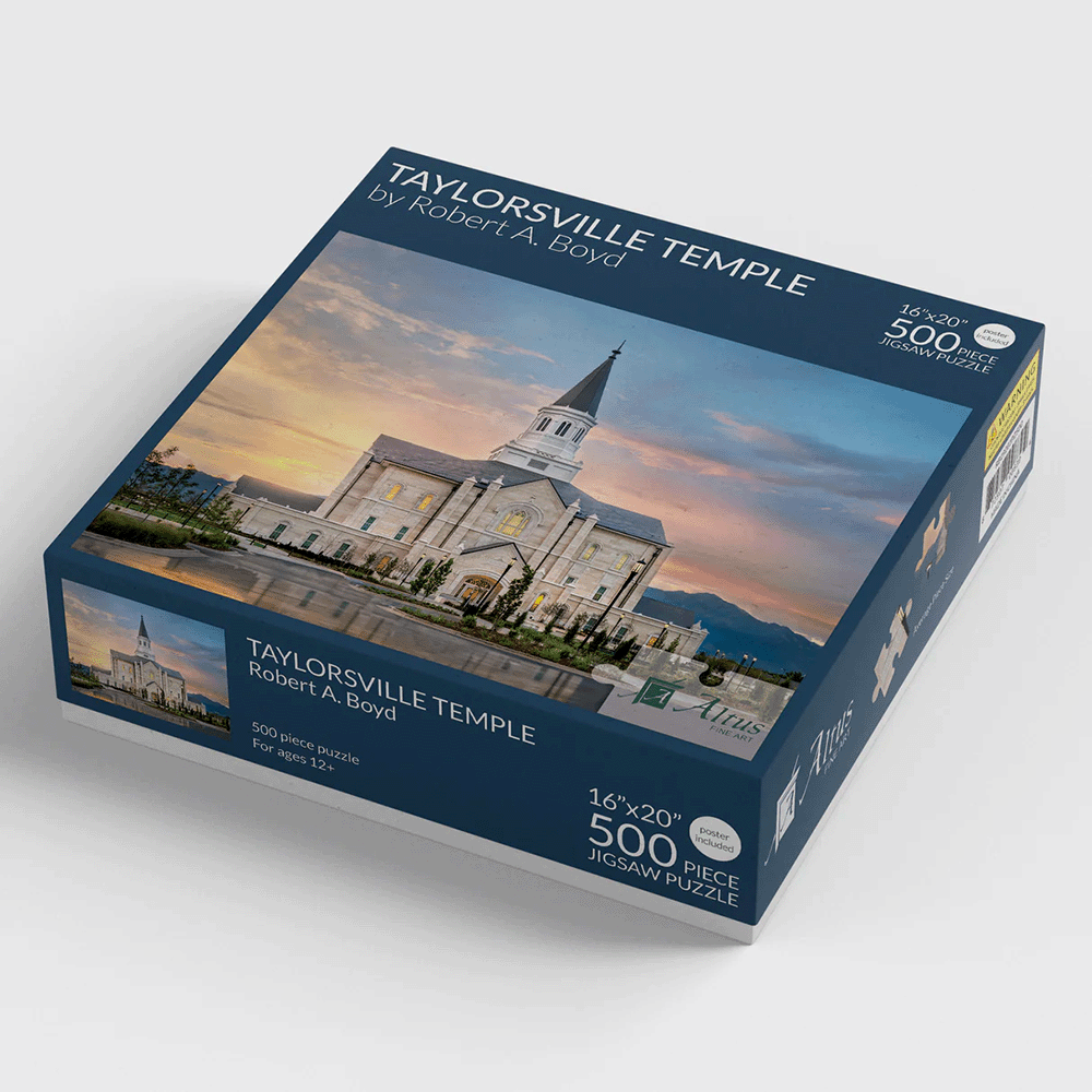 Puzzle Taylorsville Temple 500 Piece Robert Boyd