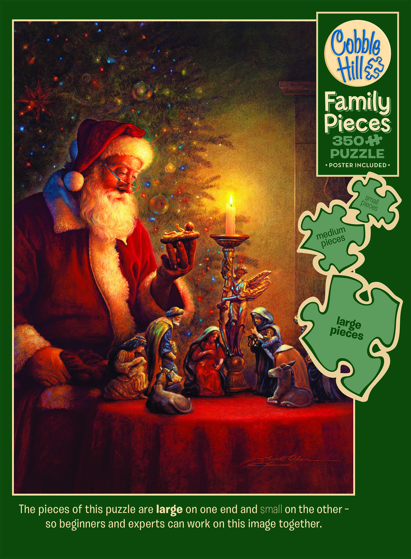 The Spirit of Christmas 350 Piece Family Puzzle, , large image number 0