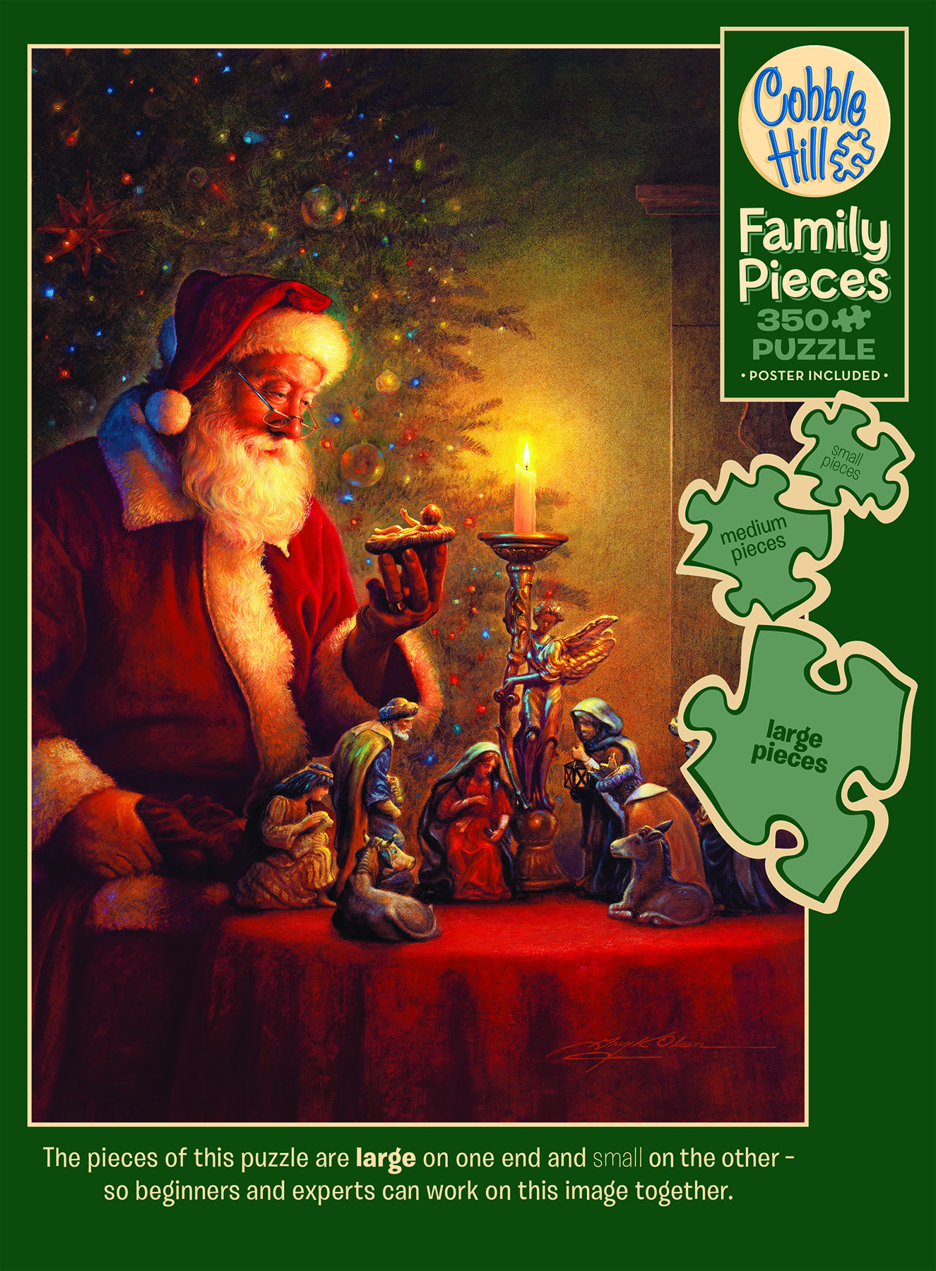 The Spirit of Christmas 350 Piece Family Puzzle - OLSEN, GREG