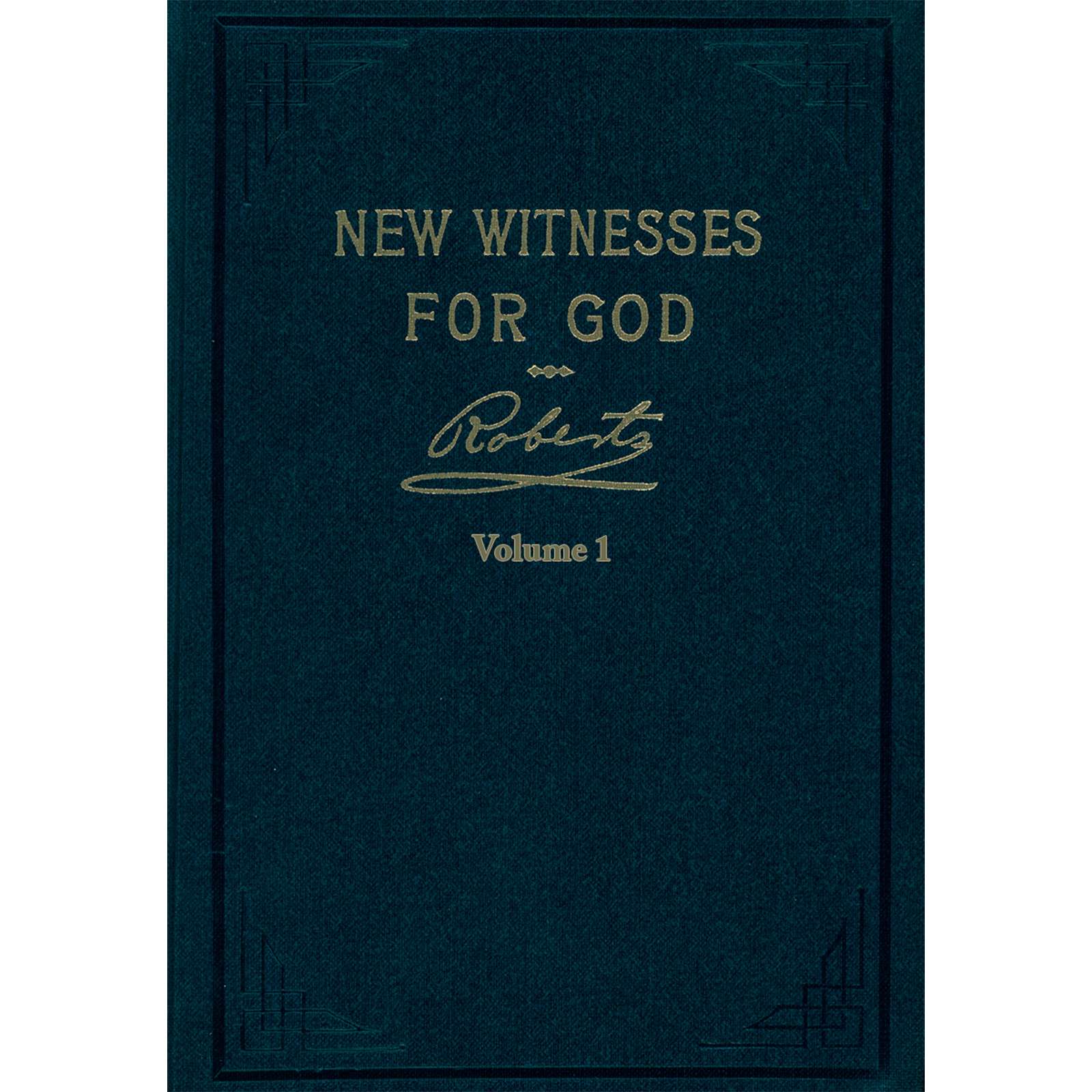New Witnesses for God, vol. 1