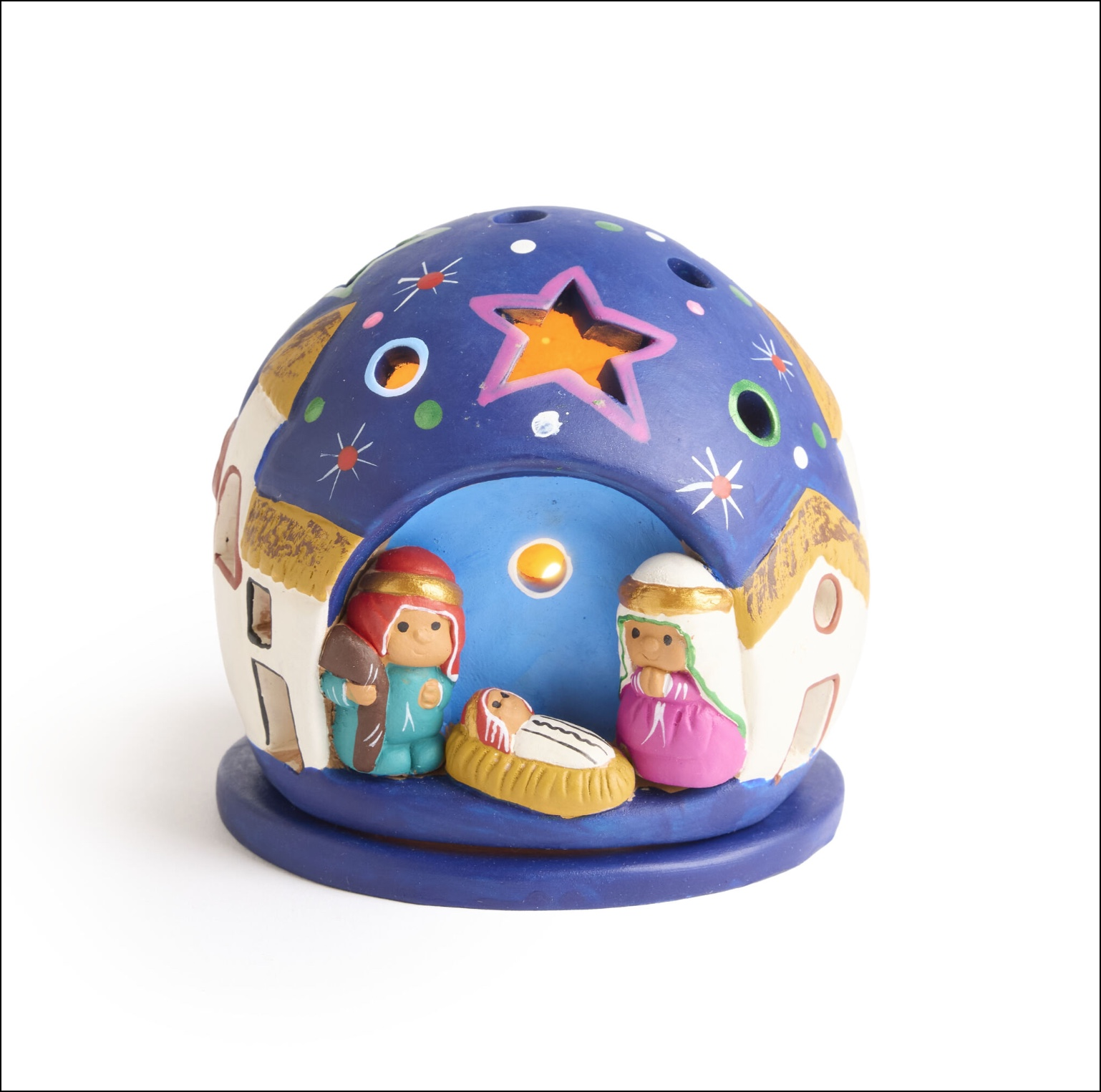 Peru Round House Nativity, , large image number 0