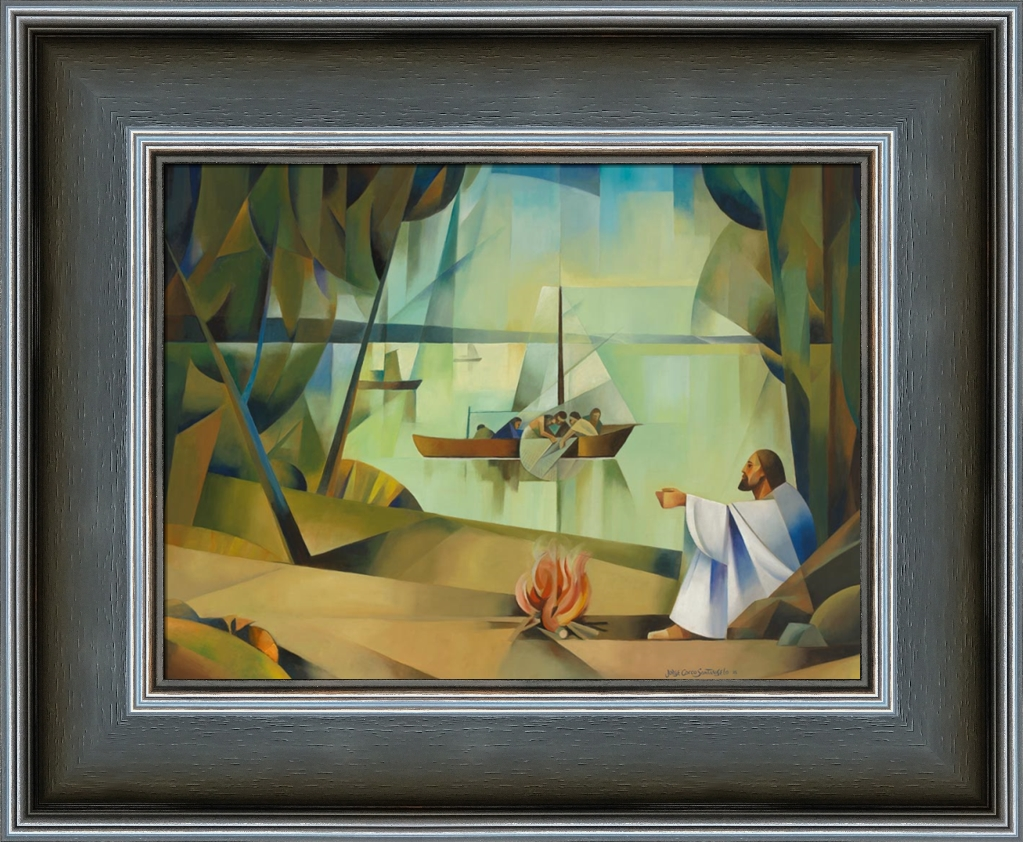 Cast the Net (17x20 Framed Art)