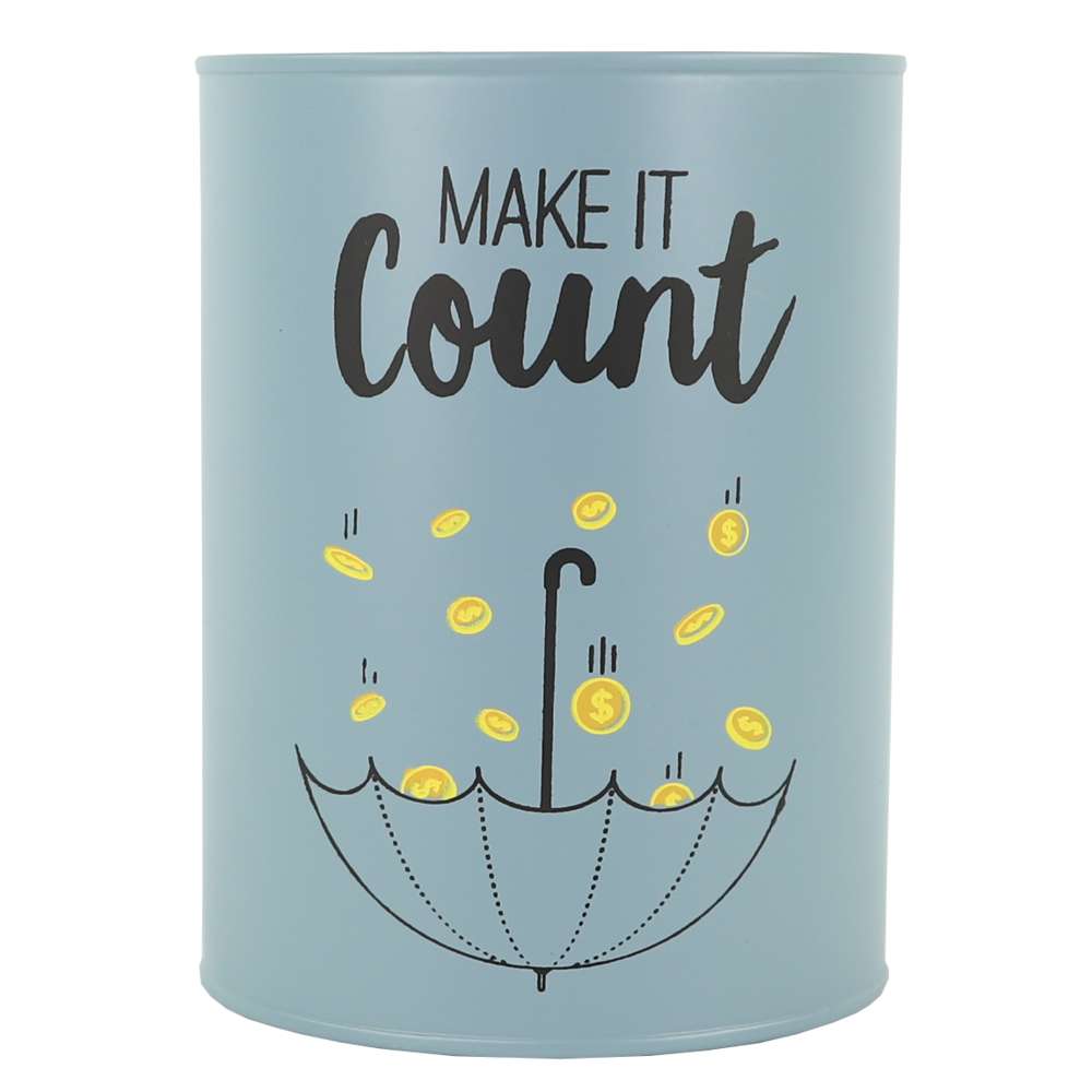 Make it Count Tin Bank, , large image number 0