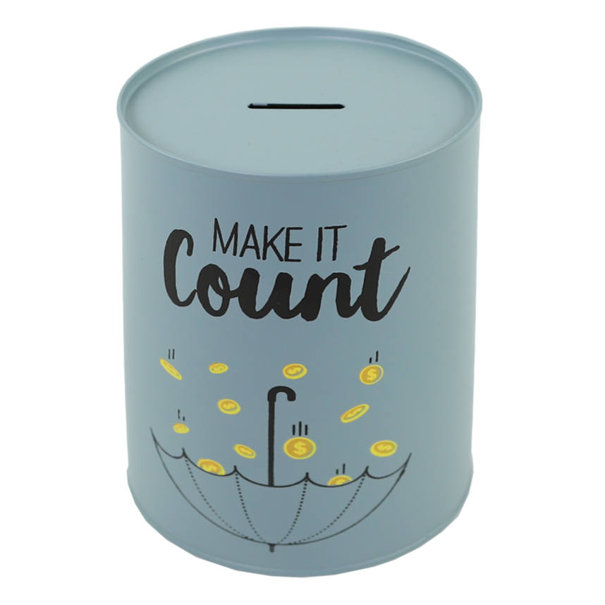 Make it Count Tin Bank, , large