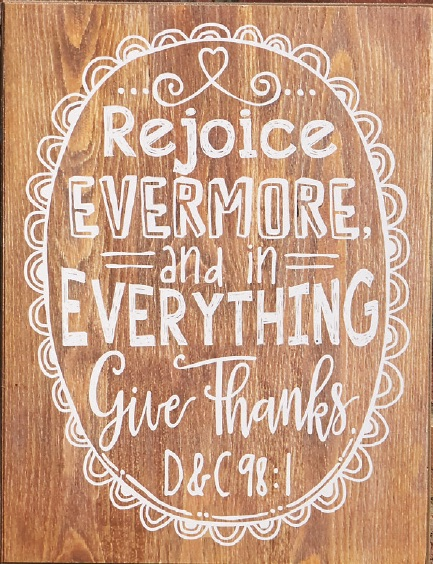 In Everything Give Thanks (11x14 Plaque)