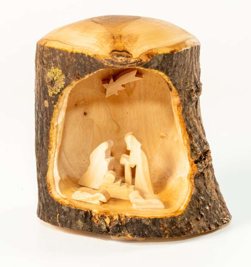 Holy Family Carved Branch Nativity Grotto, , large image number 1