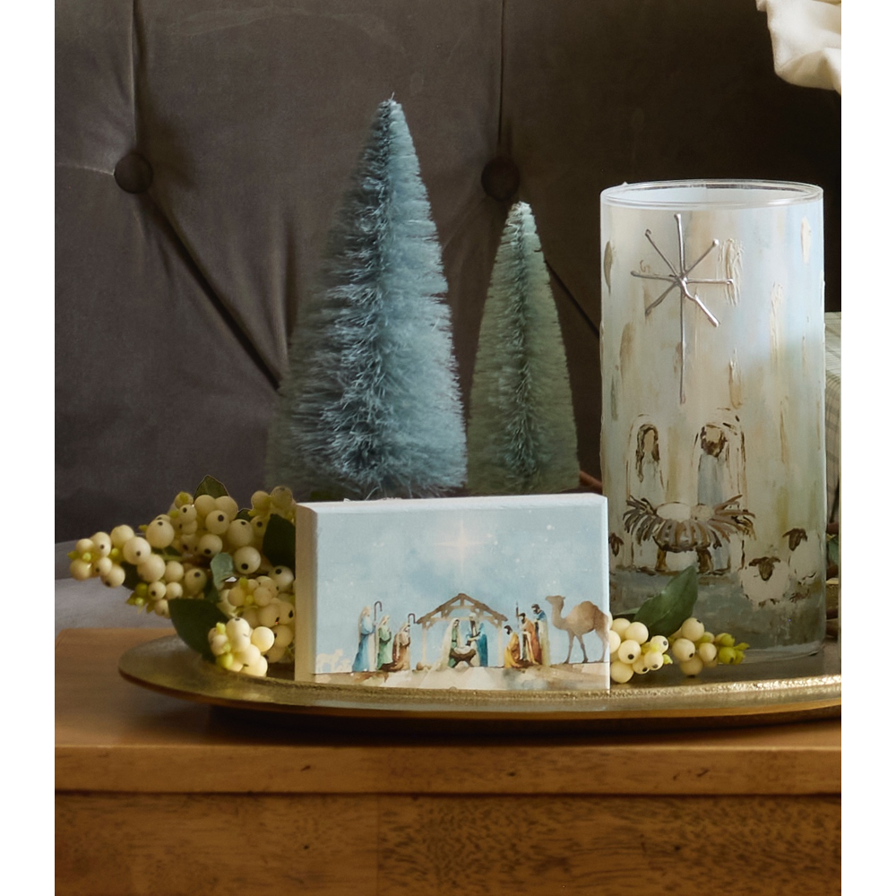 Nativity Watercolor Plaque, , large image number 2